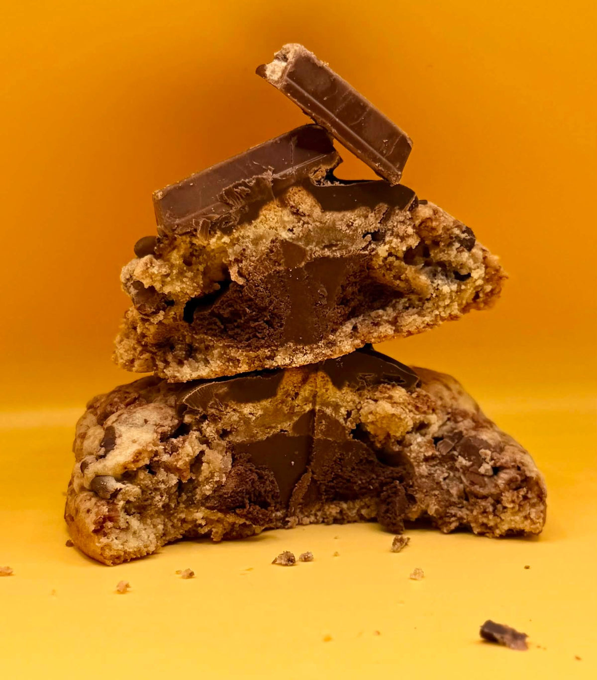 Chocolate Wafer Creme Ganache Stuffed Cookie