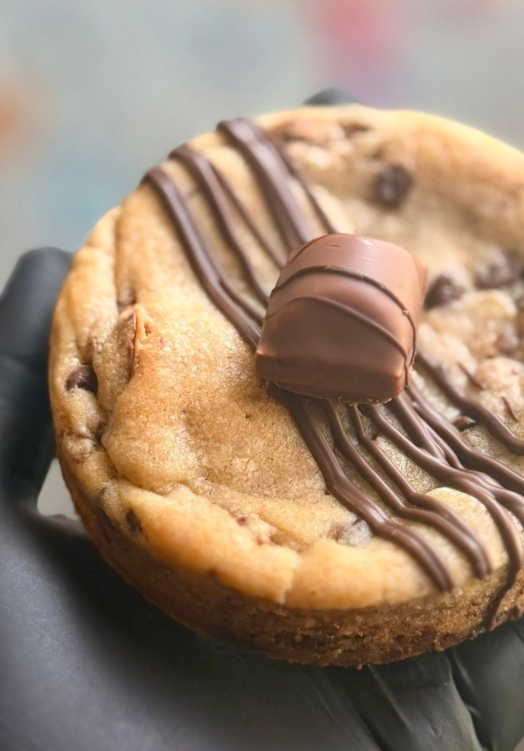 Hazelnut Spread Stuffed Kinder Candy Cookie